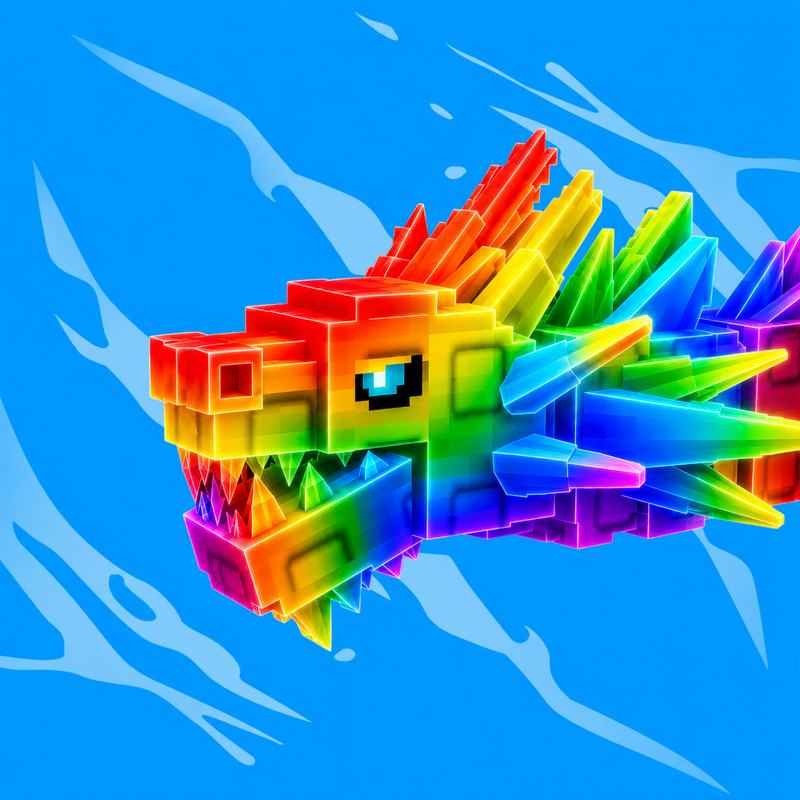 Rainbow Ice Serpent