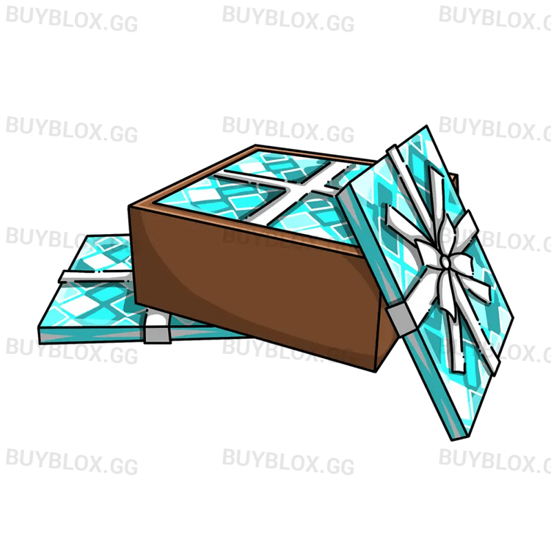 Box of Blue Wrapping Paper